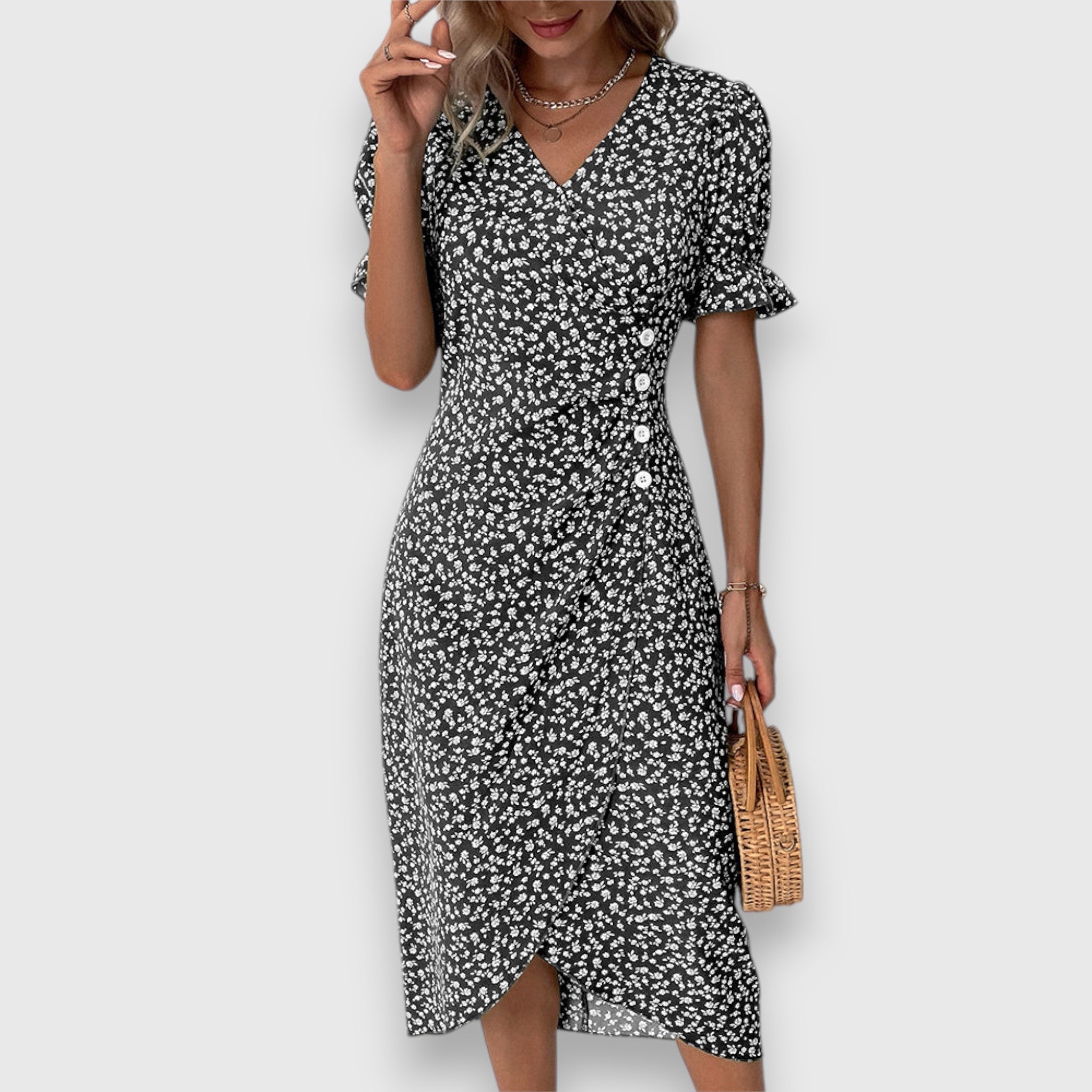 Francesca™ | Robe Fleurie Élégante