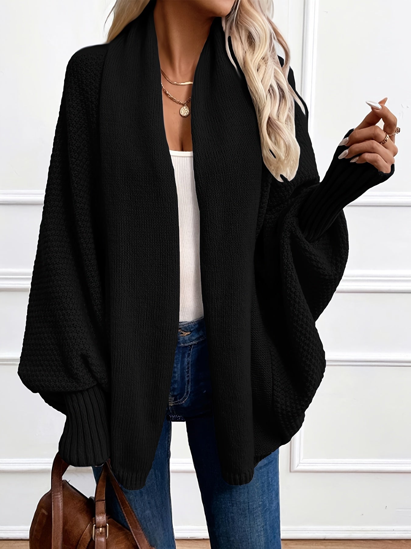 Anisa™ | Cardigan Élégant à Manches Lanterne