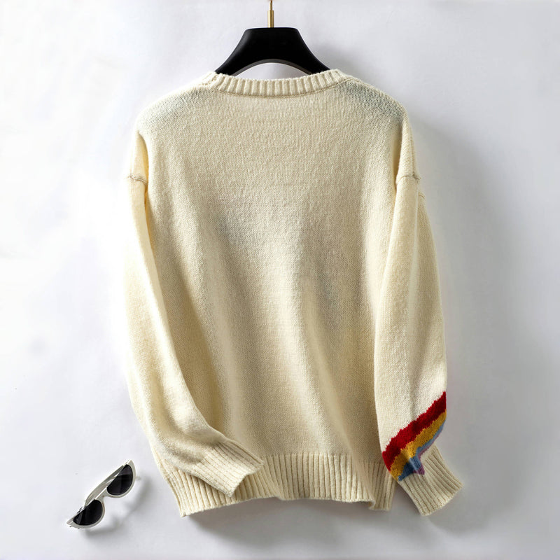 Eliza™ | Pull Arc-En-Ciel Décontracté et Confortable