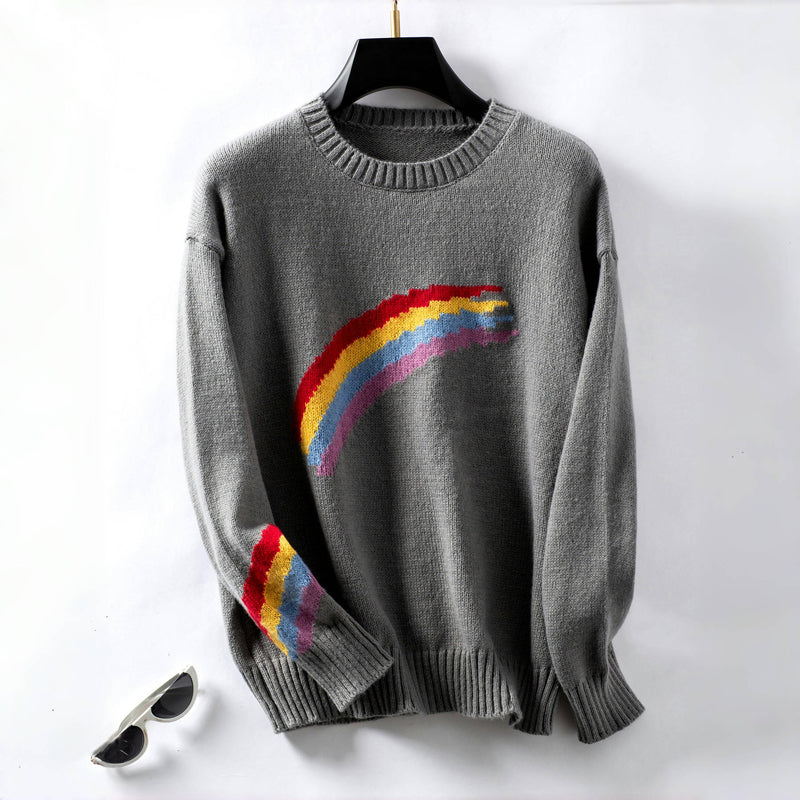 Eliza™ | Pull Arc-En-Ciel Décontracté et Confortable