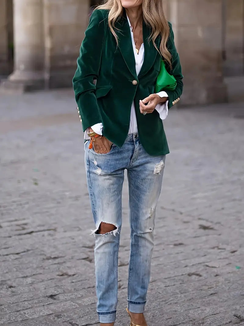 Zyra™ | Blazer Élégant et Polyvalent