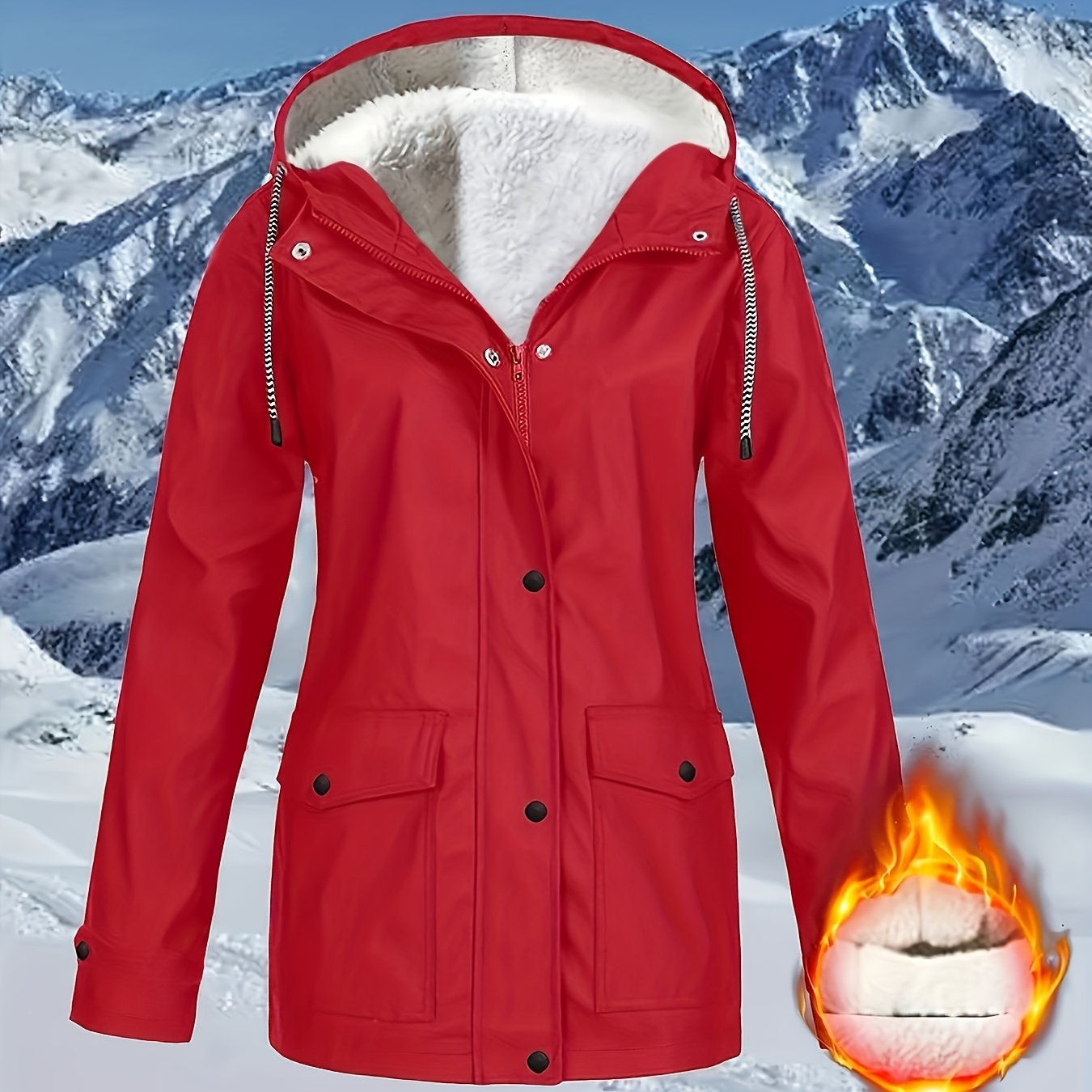 Zara™ | Veste à Capuche Doublée et Résistante à l'Eau