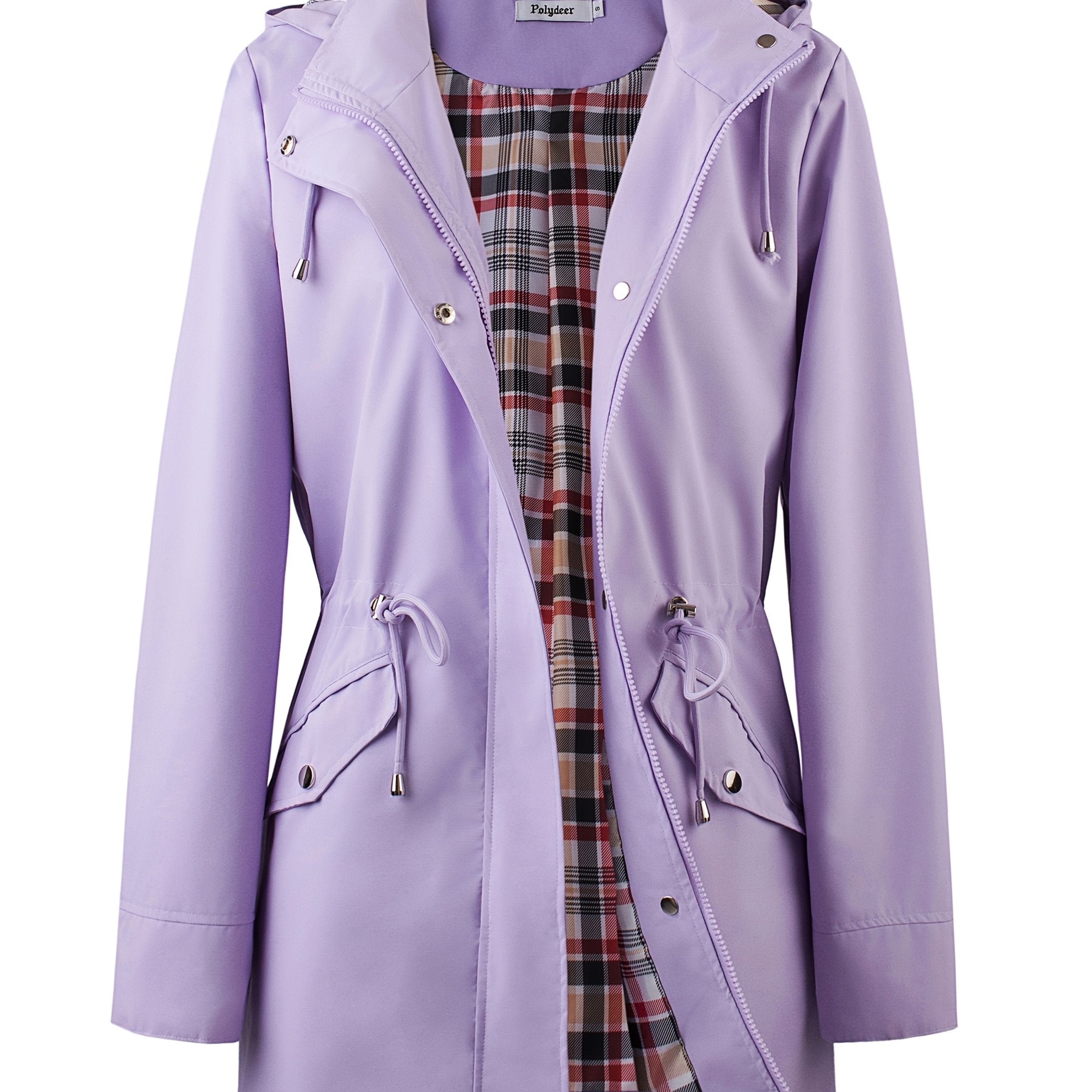 Veronica™ | Manteau à carreaux classique, cintré et imperméable