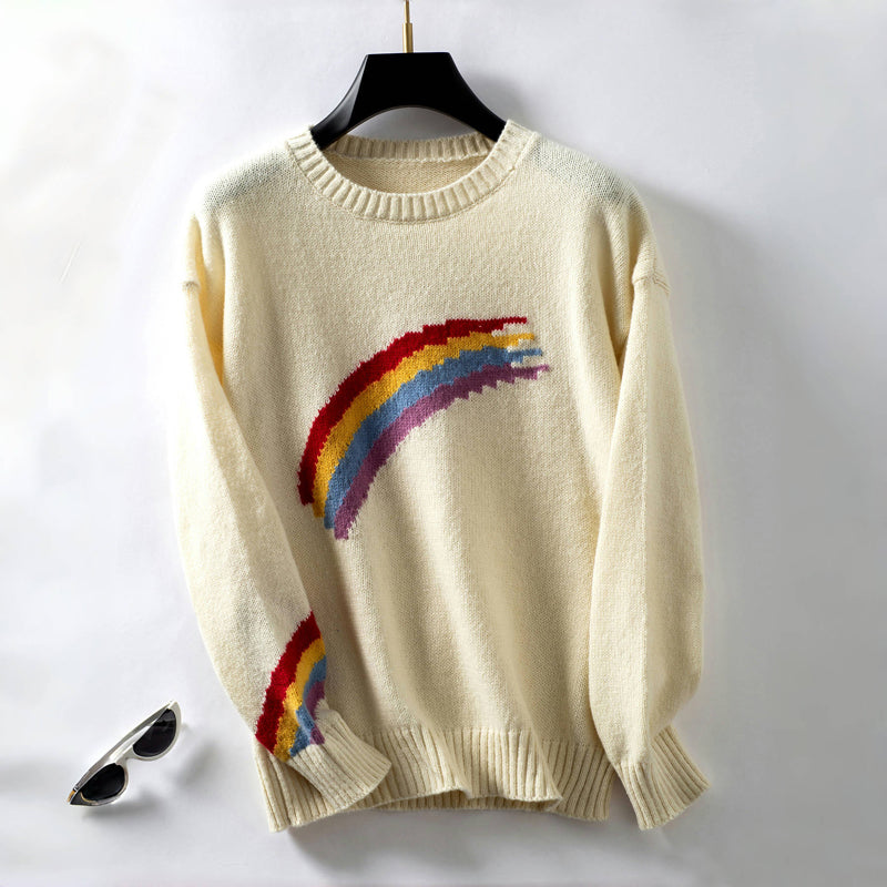 Eliza™ | Pull Arc-En-Ciel Décontracté et Confortable