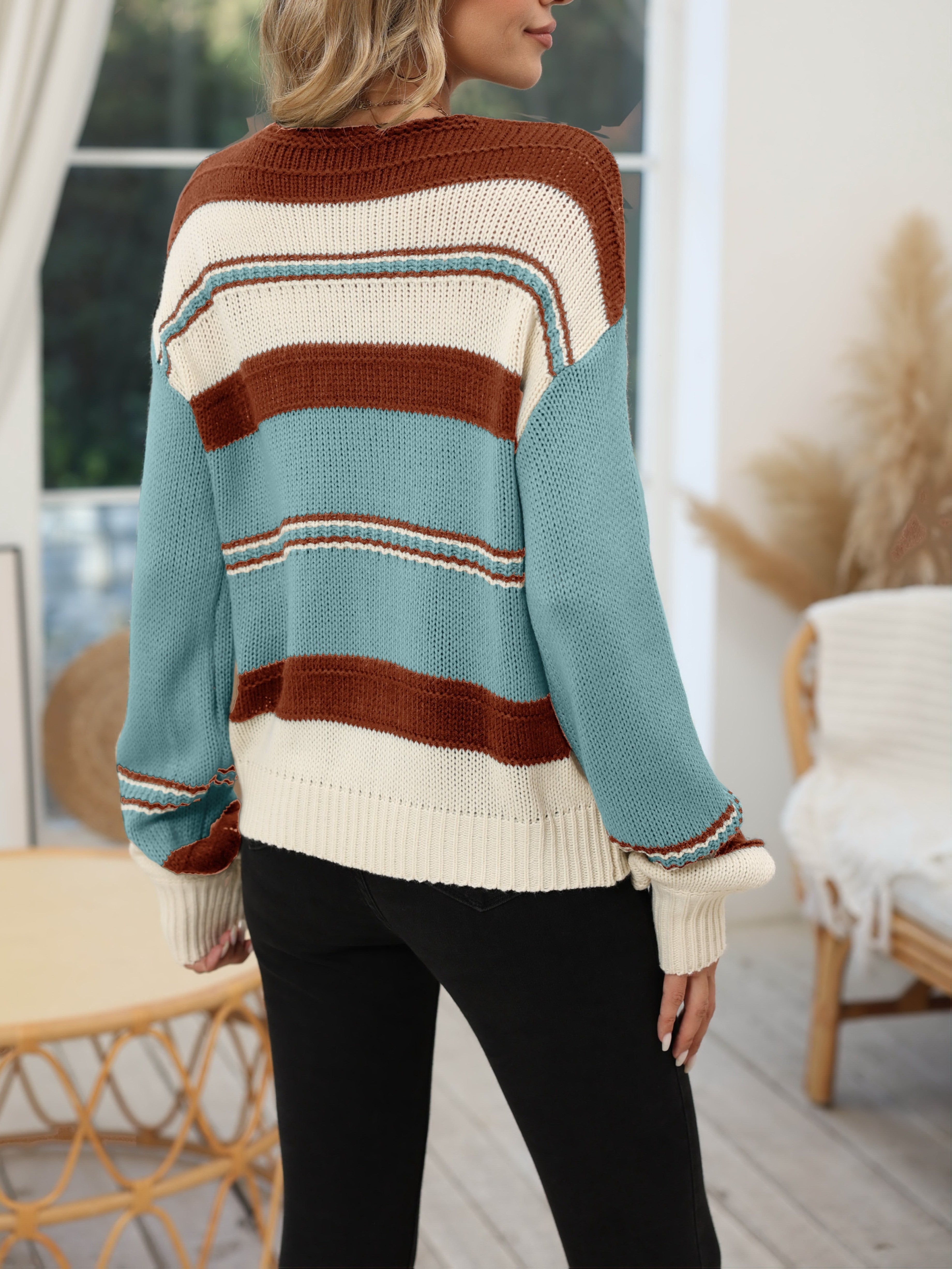Colette™ | Pull Élégant Col V - Chic et Confortable