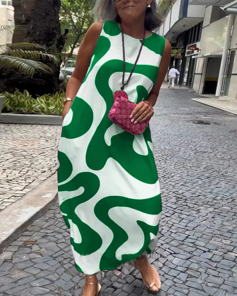 Marbi™ | Robe A-Line Élégante en Coton