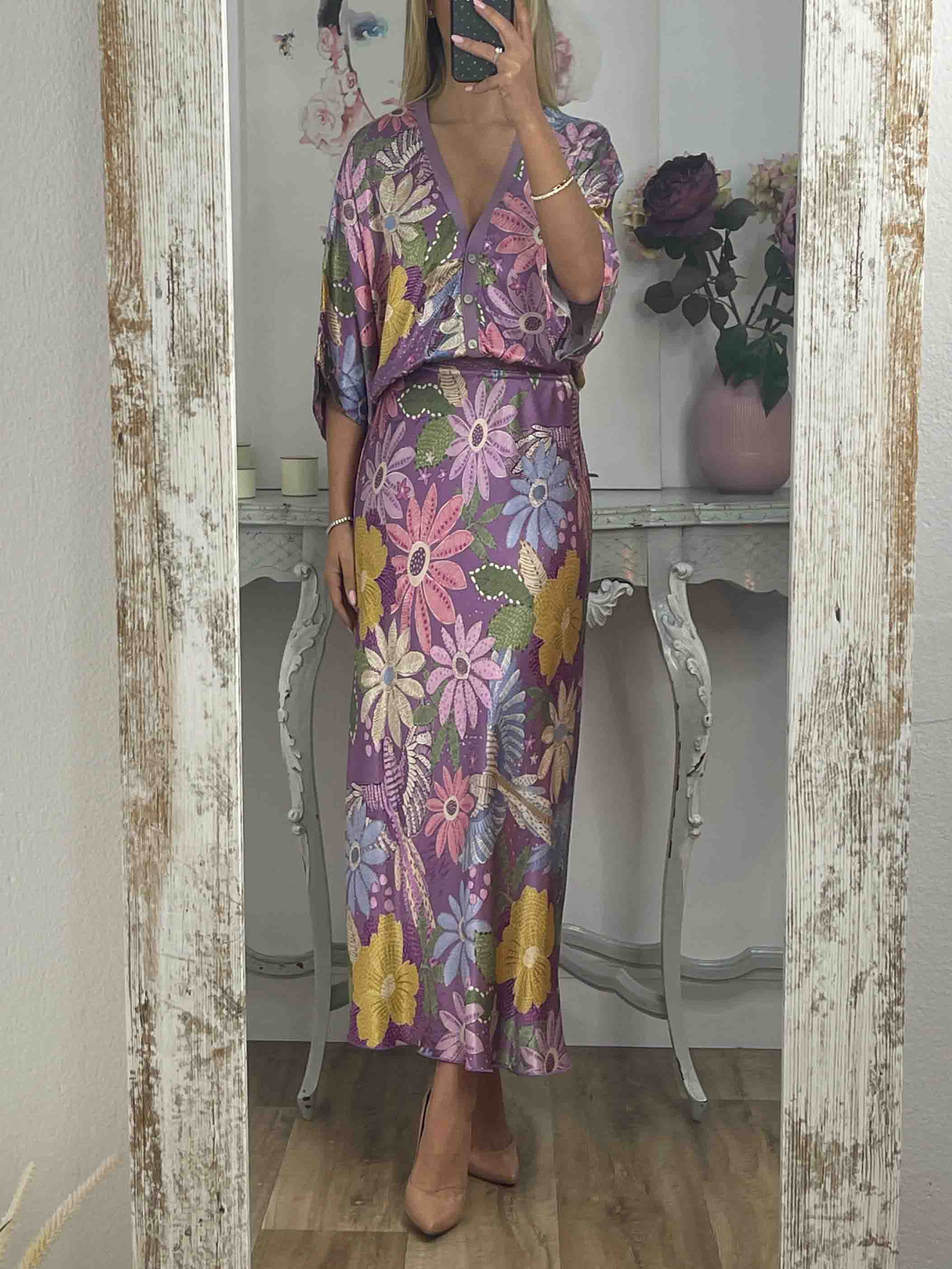 Usha™ | Robe Élégante Motif Floral