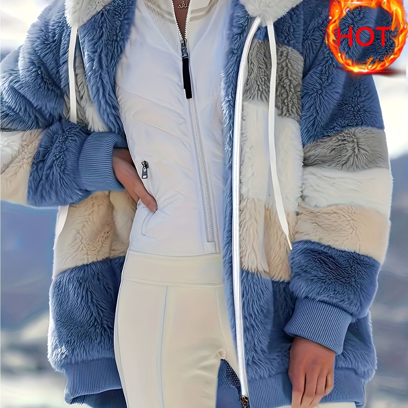 Islae™ | Veste à Capuche en Fausse Fourrure Élégante