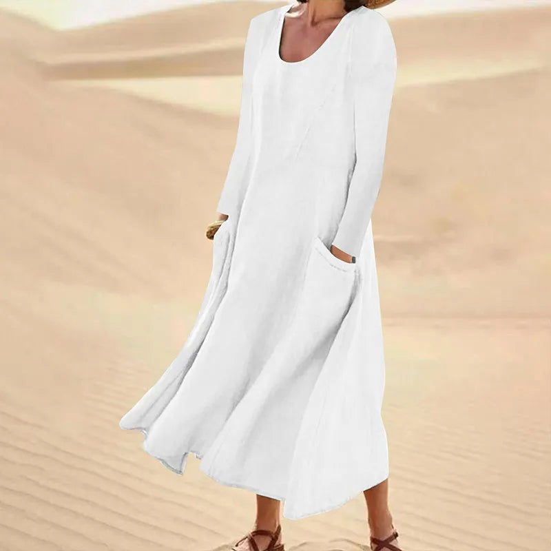 Donin™ | Robe Longue En Coton et Lin