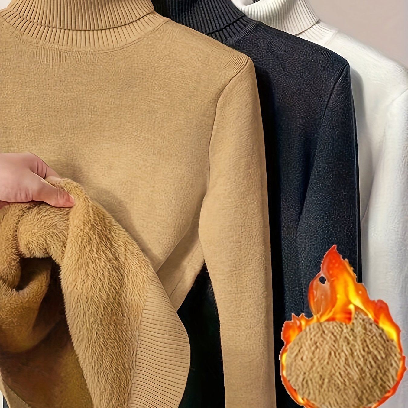 Kaya™ | 3pcs Pull Décontracté à Col Roulé pour l'Automne et l'Hiver