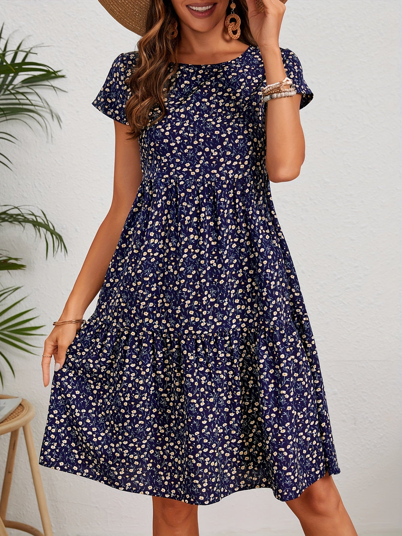 Pena™ | Robe Vintage à Imprimé Floral