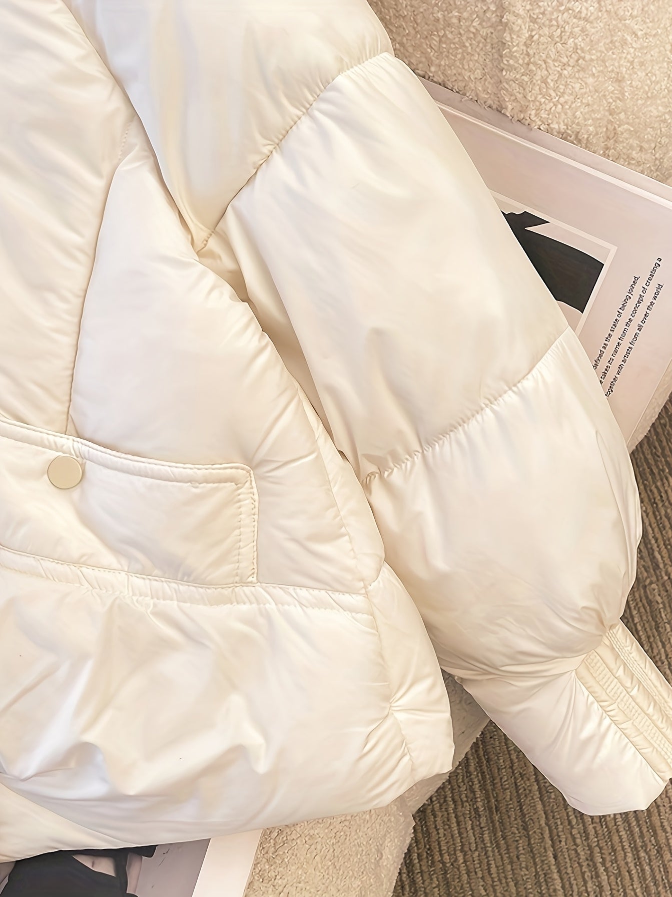 Mireya™ | Veste doudoune col en fausse fourrure