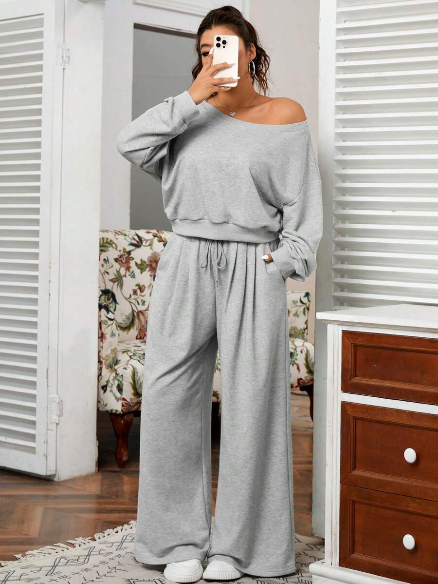 Molli™ | Ensemble Gris Décontracté