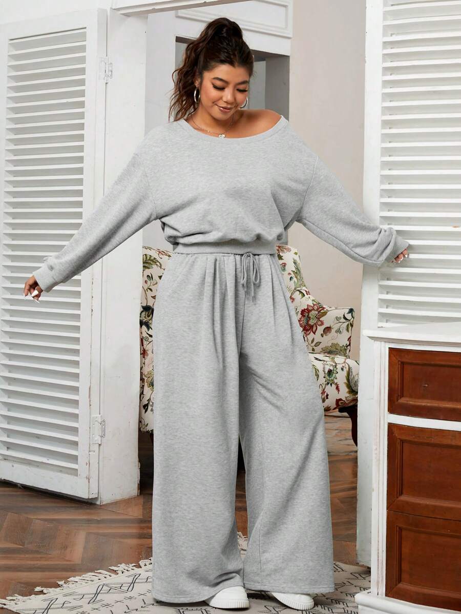Molli™ | Ensemble Gris Décontracté