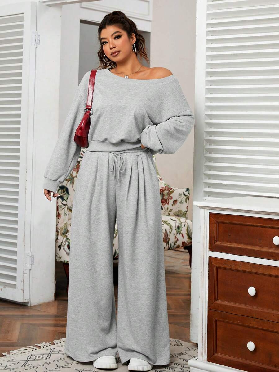 Molli™ | Ensemble Gris Décontracté