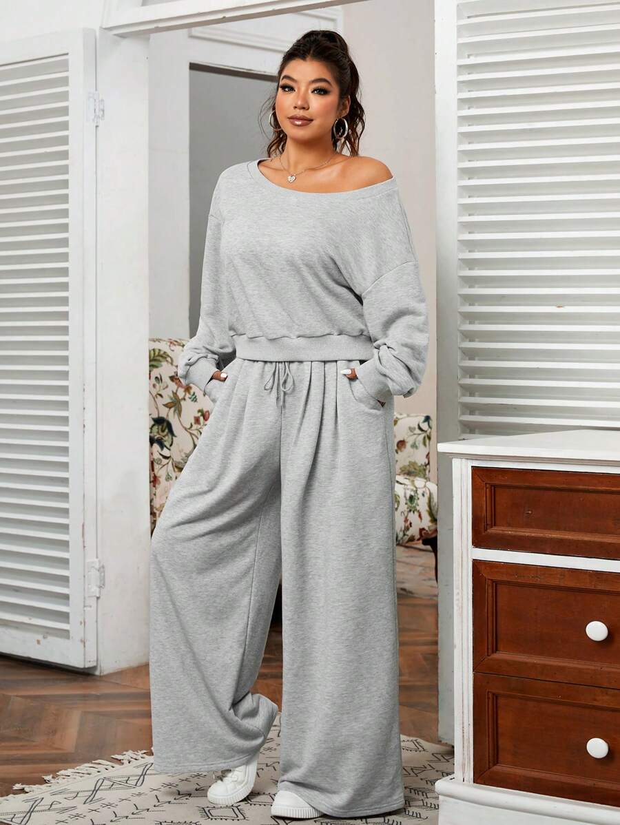 Molli™ | Ensemble Gris Décontracté