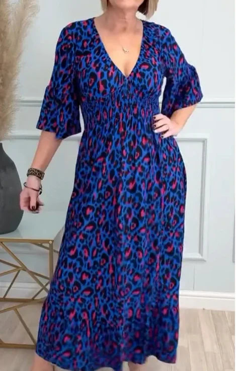 Hannah™ | Robe Léopard Élégante