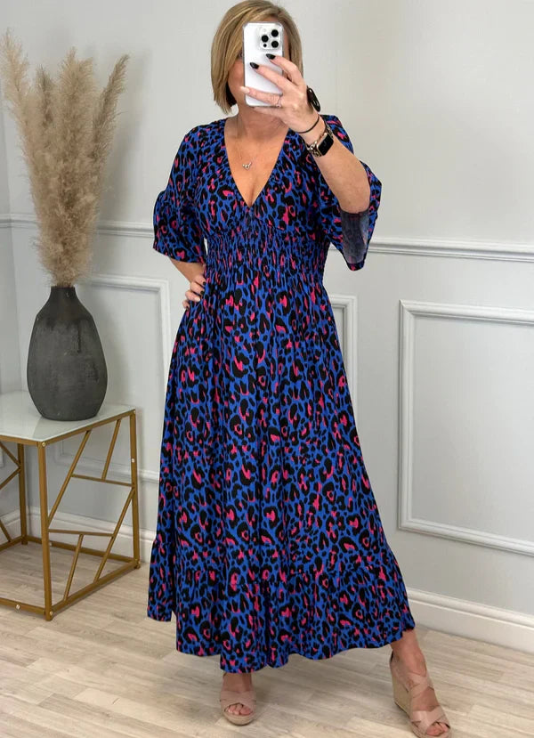 Hannah™ | Robe Léopard Élégante