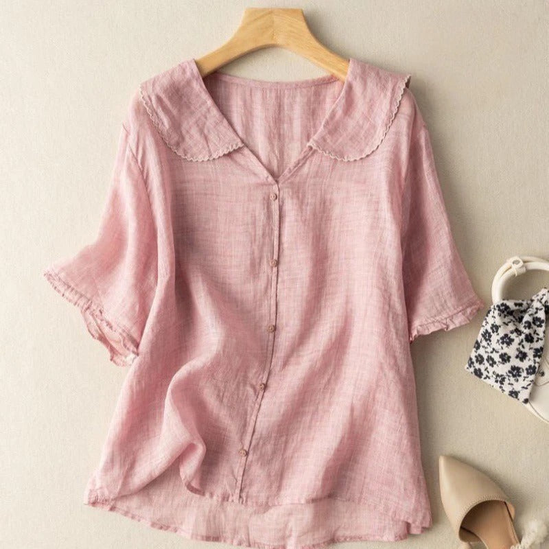 Brigette™ | Blouse élégante en Coton