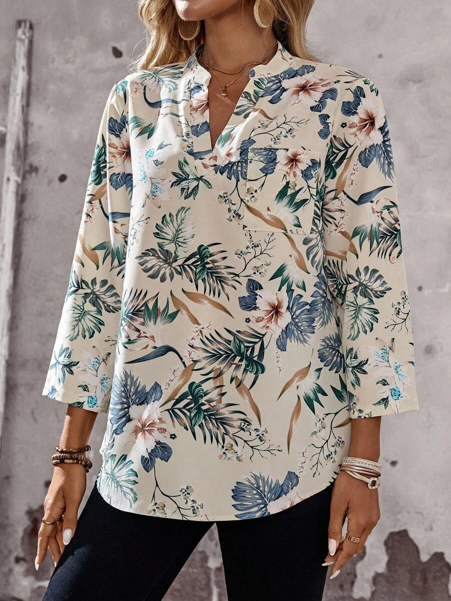 Emery™ | Chemisier Floral Élégant