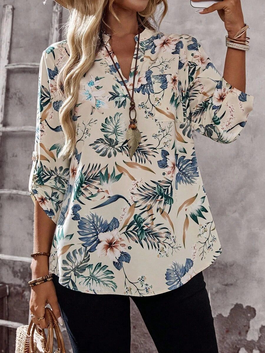 Emery™ | Chemisier Floral Élégant