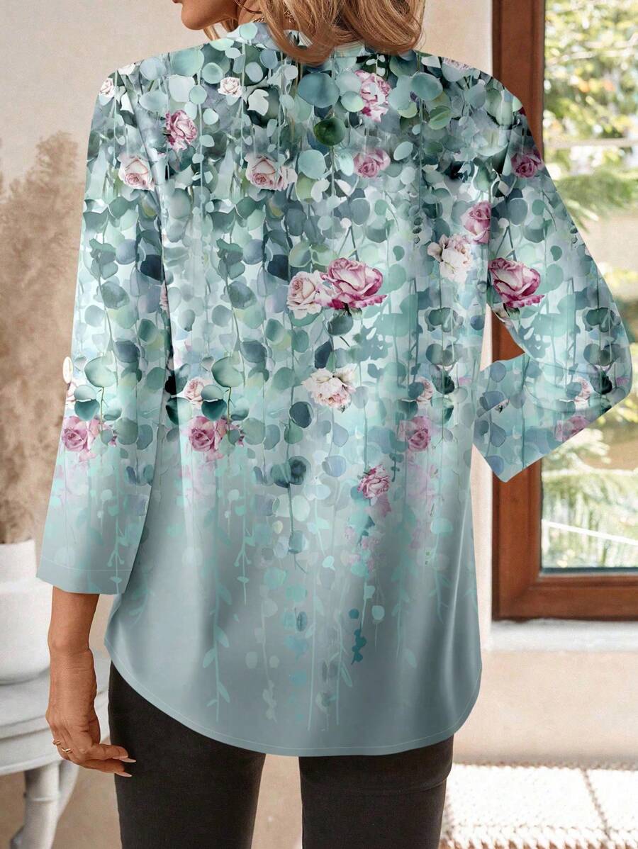 Emery™ | Chemisier Floral Élégant