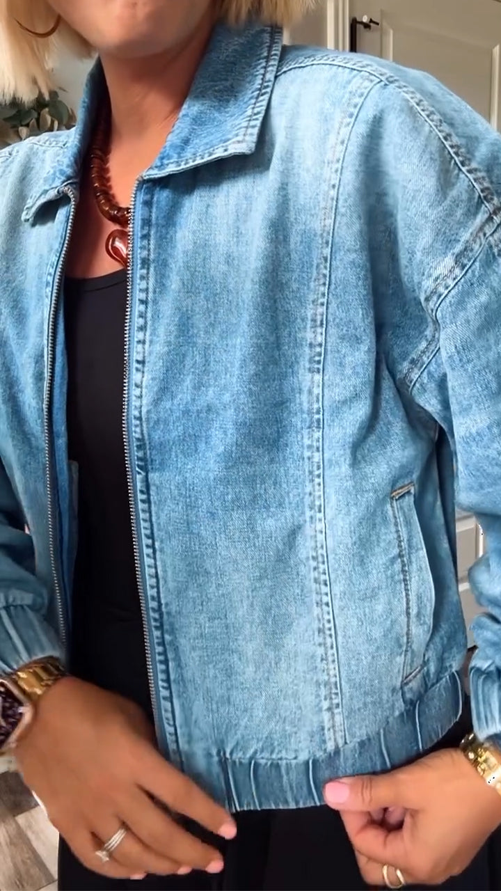 Valentina™ | Veste en Denim Élégante