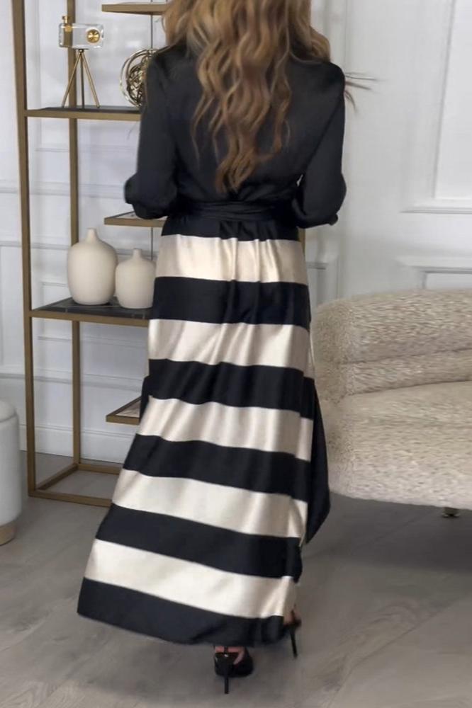 Emma™ | Robe Élégante à Rayures
