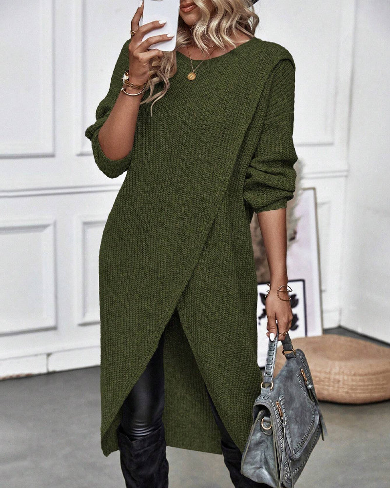 Stella™ | Robe Pull Asymétrique en Coton