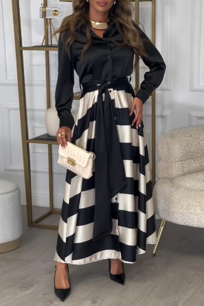 Emma™ | Robe Élégante à Rayures