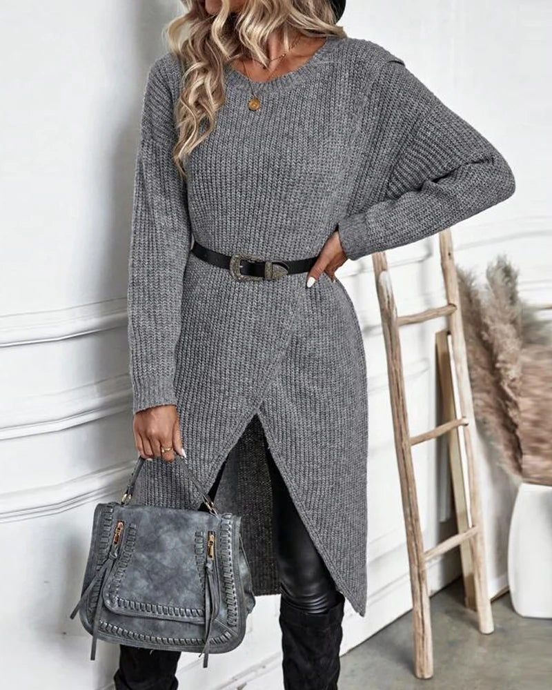 Stella™ | Robe Pull Asymétrique en Coton