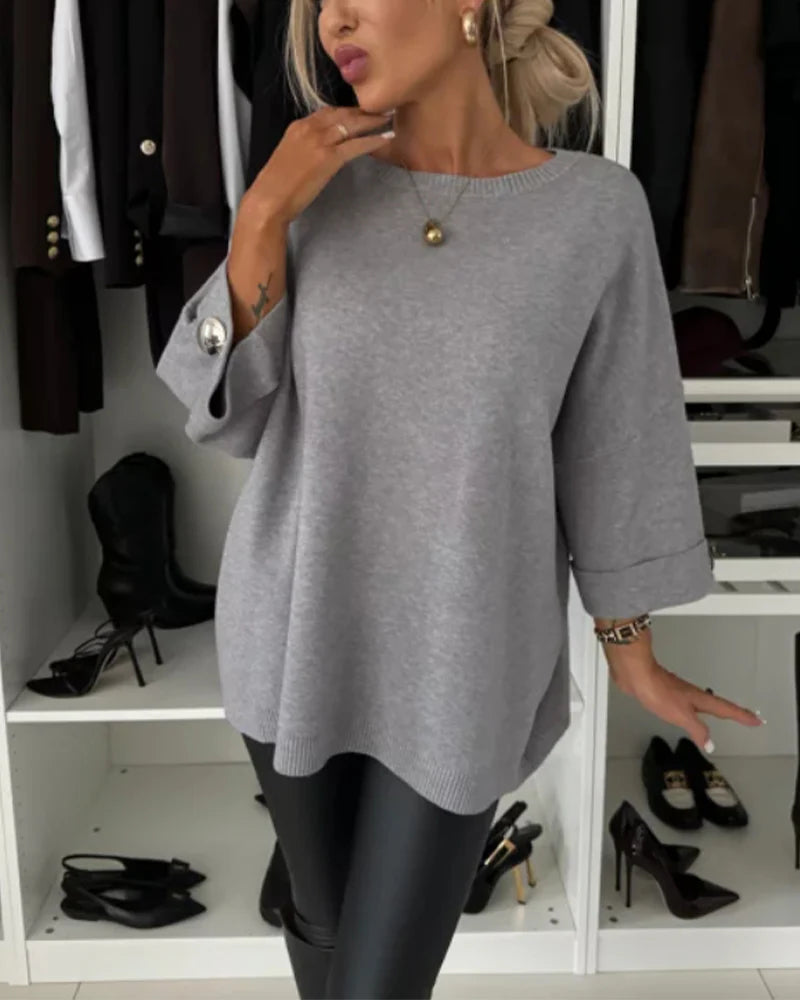 Nessa™ | Pull Chic à Boutons