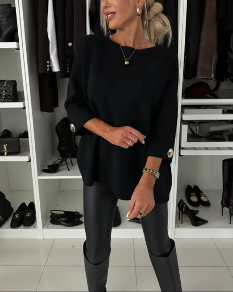Nessa™ | Pull Chic à Boutons