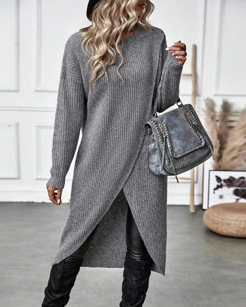 Stella™ | Robe Pull Asymétrique en Coton