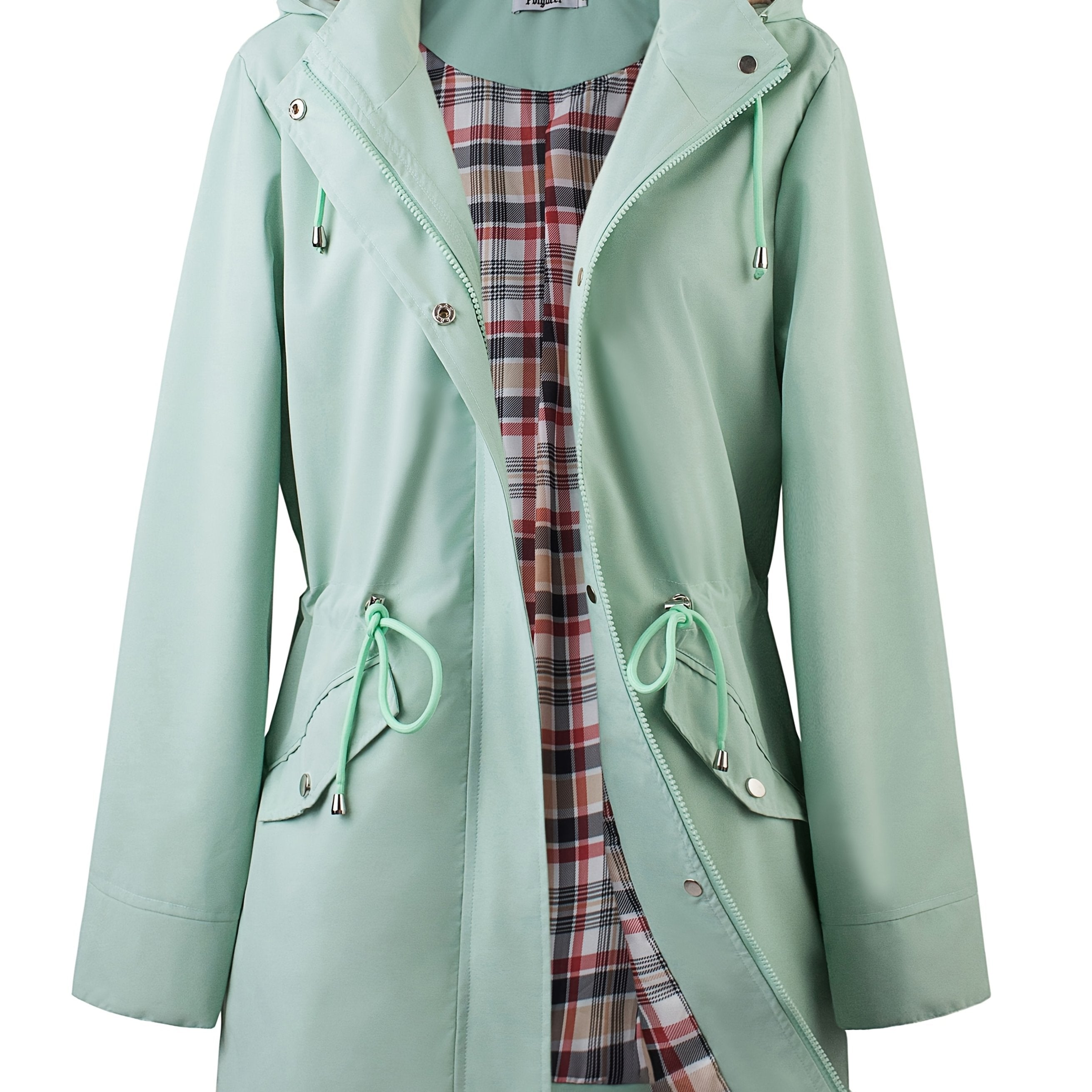 Veronica™ | Manteau à carreaux classique, cintré et imperméable