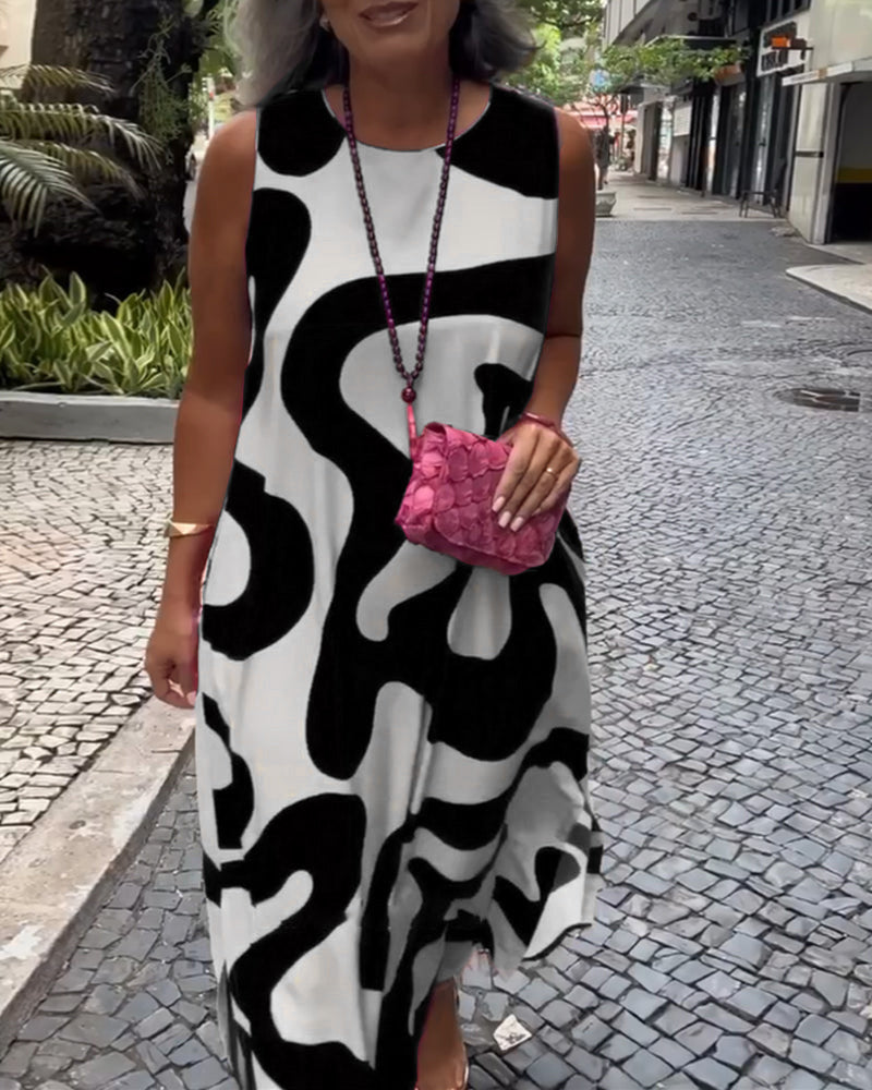 Marbi™ | Robe A-Line Élégante en Coton