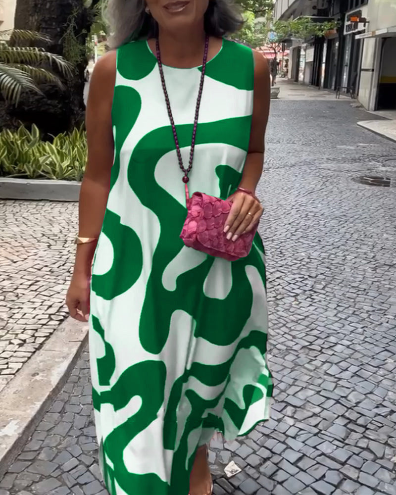 Marbi™ | Robe A-Line Élégante en Coton