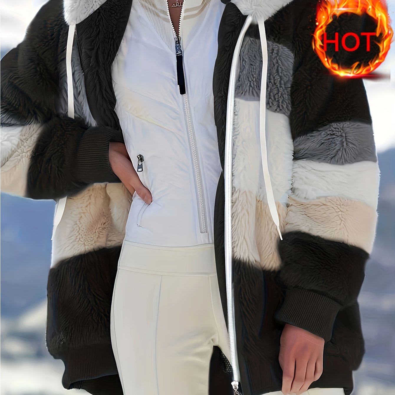 Islae™ | Veste à Capuche en Fausse Fourrure Élégante