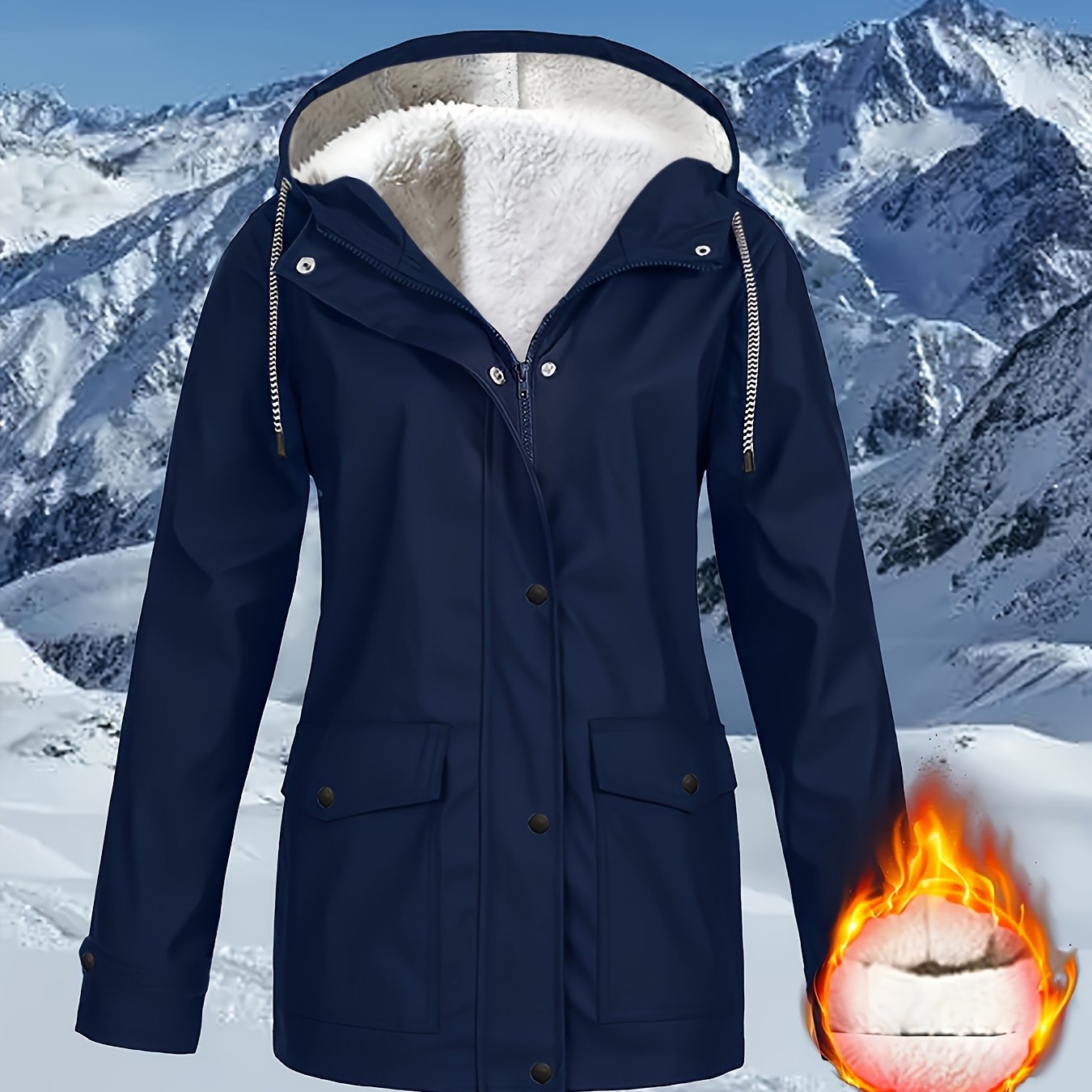 Zara™ | Veste à Capuche Doublée et Résistante à l'Eau