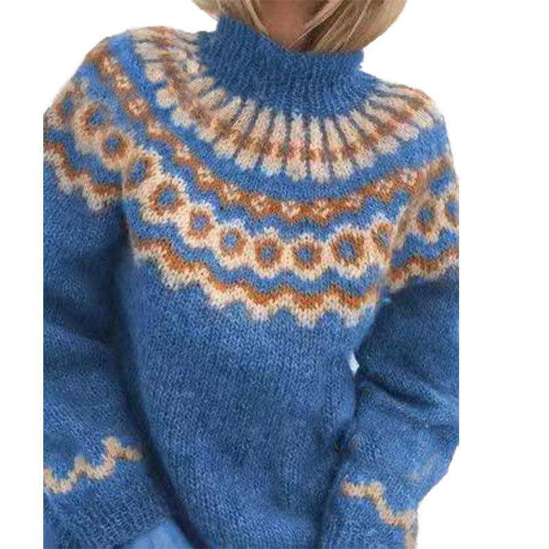 Lydia™ | Pull Rétro Col Roulé Élégant