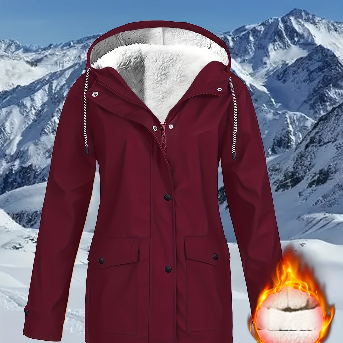 Zara™ | Veste à Capuche Doublée et Résistante à l'Eau