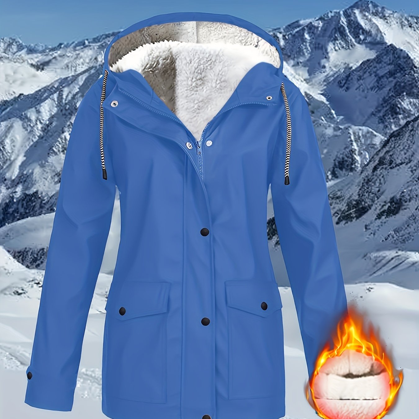 Zara™ | Veste à Capuche Doublée et Résistante à l'Eau