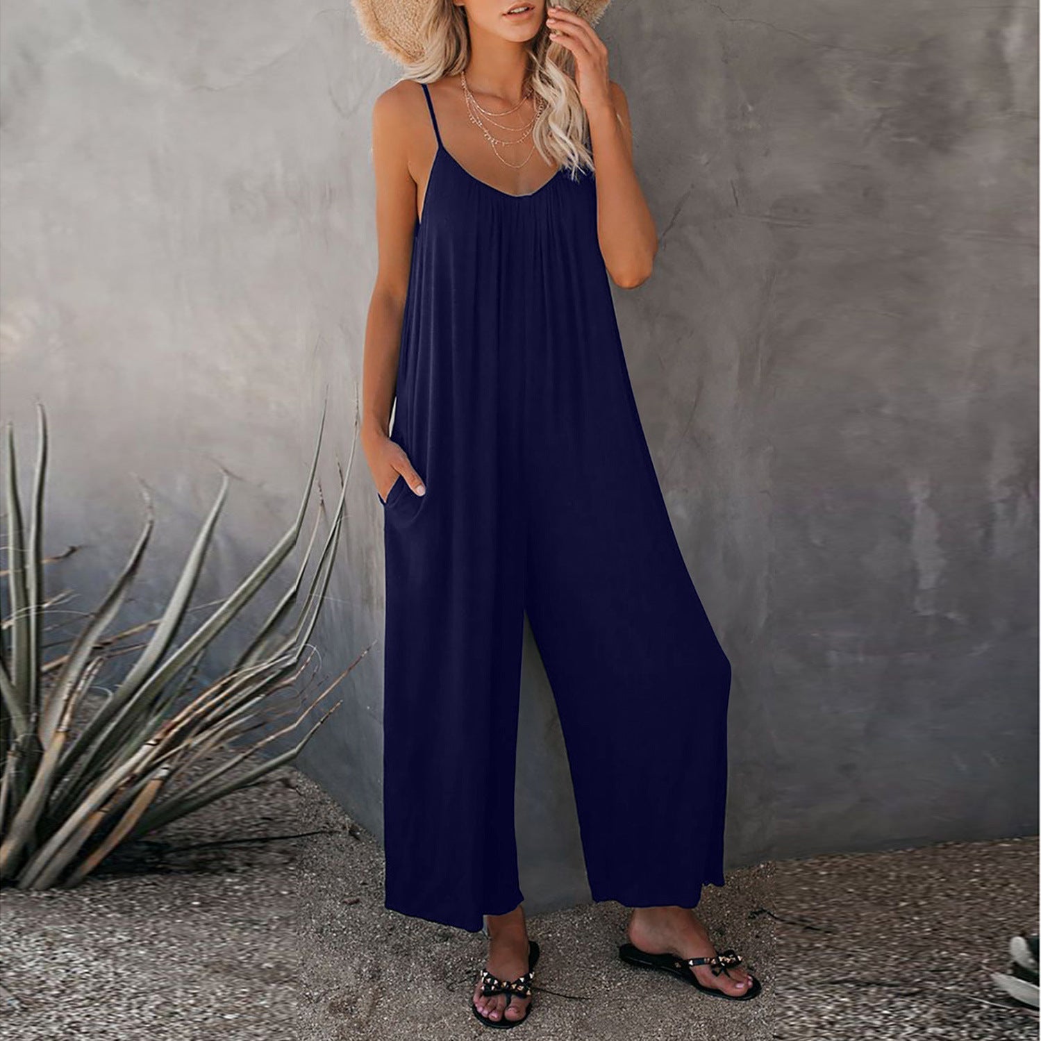 Rio™ | Combinaison Flowy Élégante avec Poches