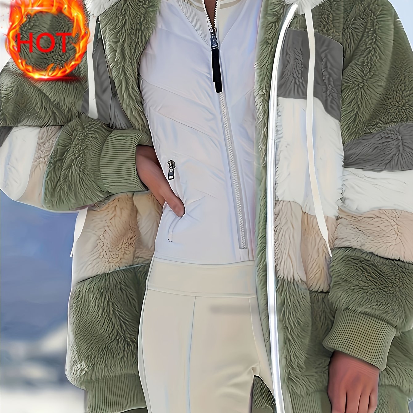Islae™ | Veste à Capuche en Fausse Fourrure Élégante