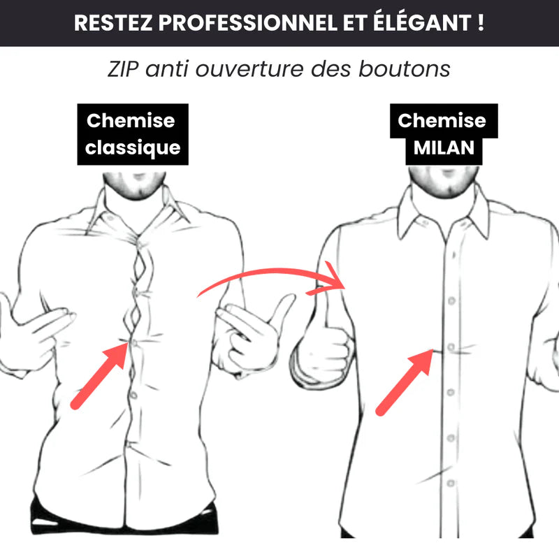 Milan™ | Chemise à Fermeture Éclair