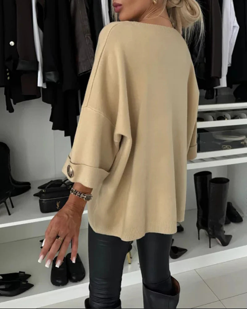 Nessa™ | Pull Chic à Boutons