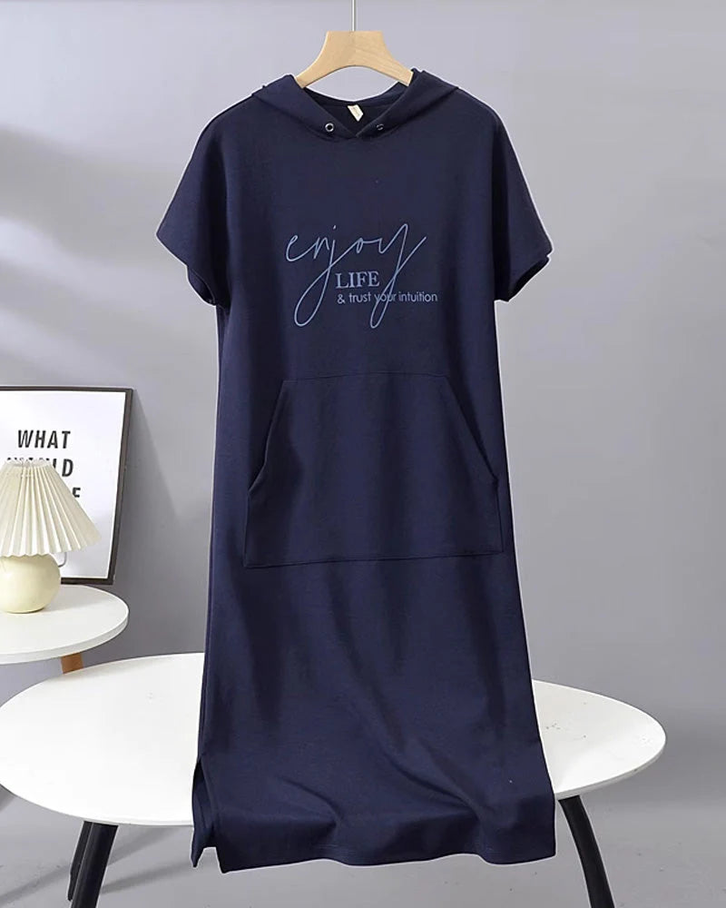 Sakia™ | Robe Sweat à Capuche Décontractée