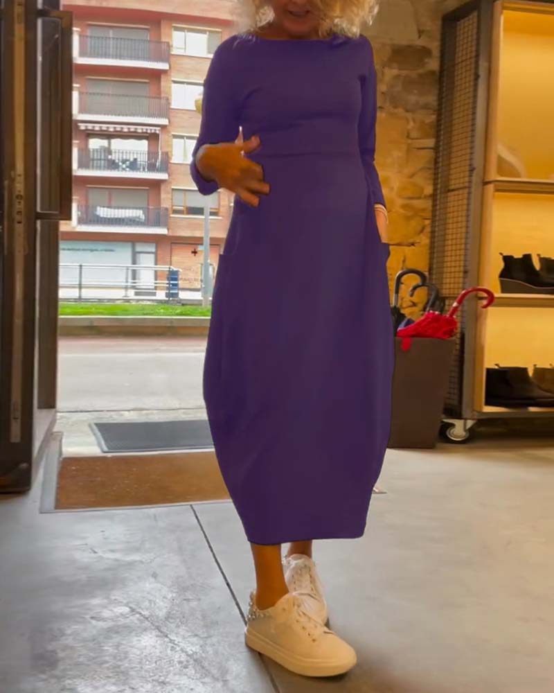Claire™ | Robe Midi Élégante en Coton