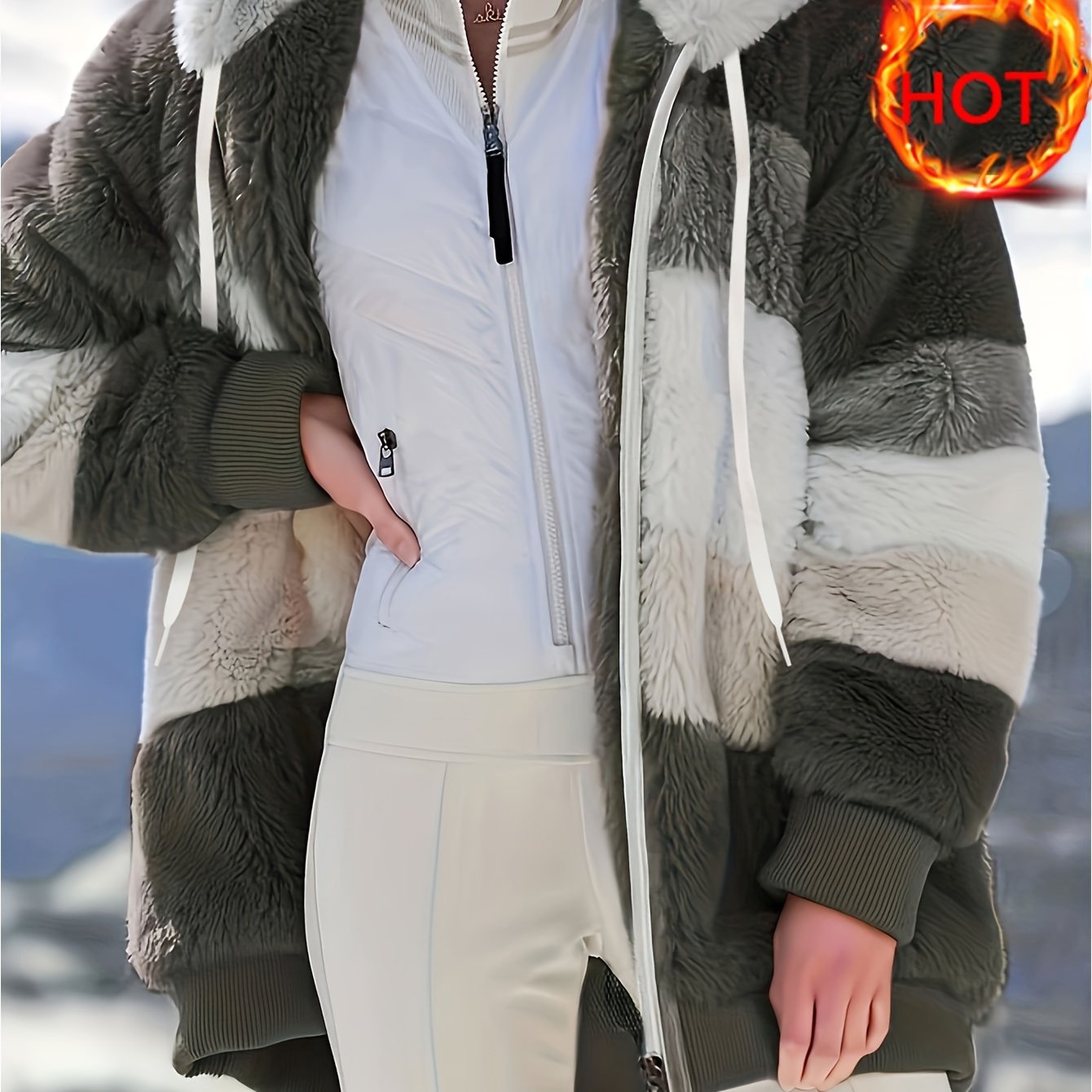 Islae™ | Veste à Capuche en Fausse Fourrure Élégante