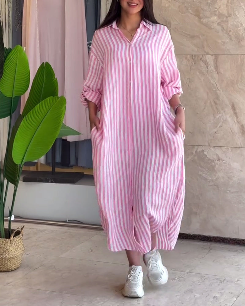Junar™ | Robe Rayée Décontractée